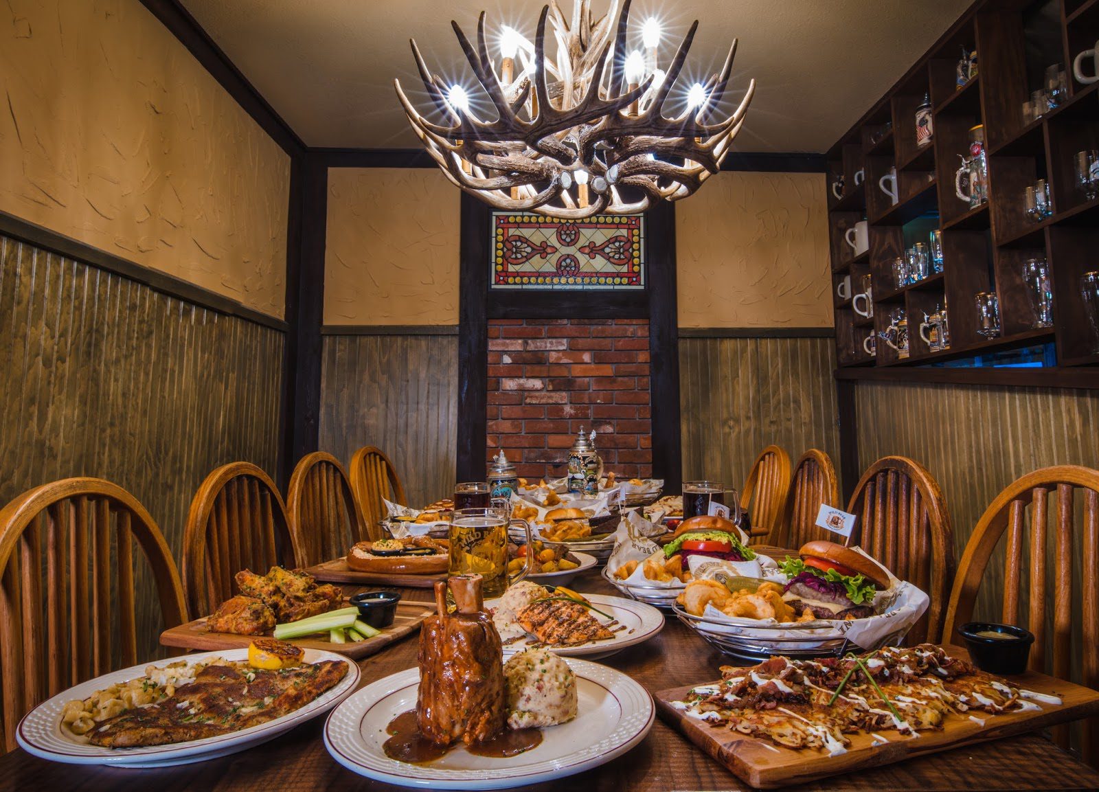 Wild Bear Tavern Group Food Shot